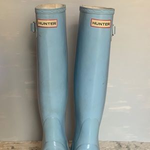 Light Blue Matte Hunter Boots